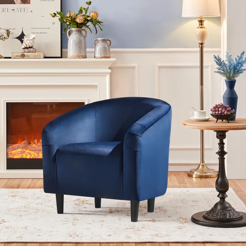 Robeson 28" Wide Velvet Barrel Chair